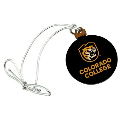 Colorado College Tigers Logo Mini Small Tiny Wood Christmas Tree Holiday Ornament