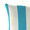 Set of 2 16" x 16" Outdoor Throw Pillows Washed Turquoise White - Jordan Manufacturing - image 4 of 4