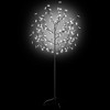 vidaXL Artificial Christmas Tree with Cold White 120 LED Lights, 5ft Tall, Cherry Blossom Design - 3 of 4
