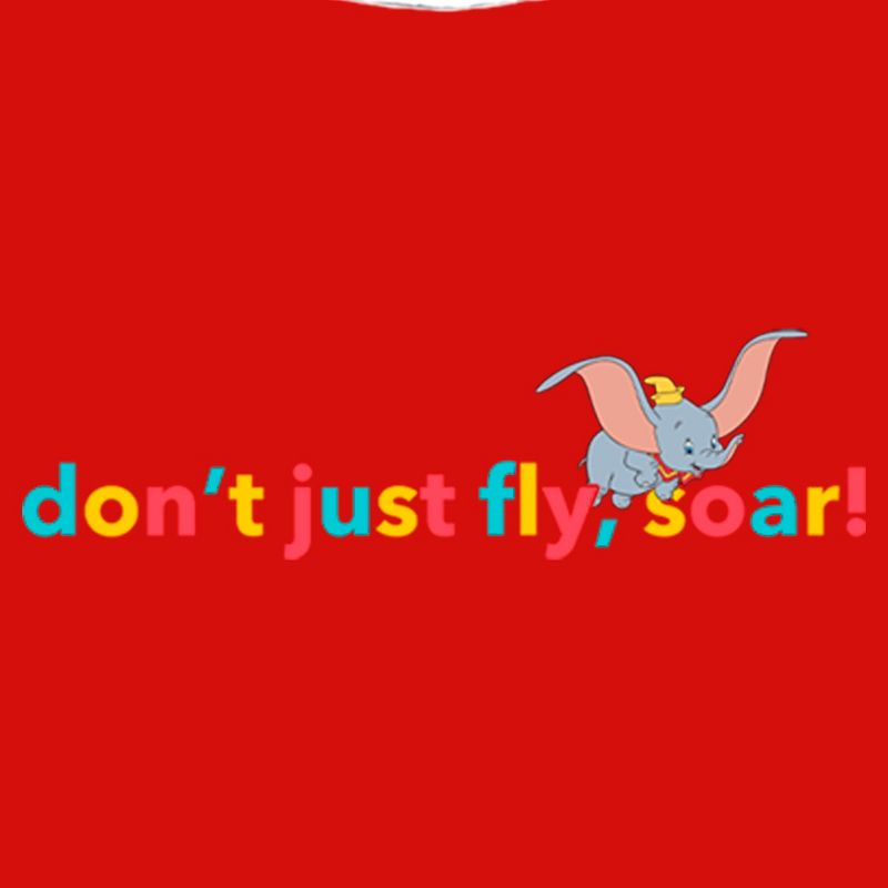 Girl's Dumbo Don't Just Fly, Soar T-Shirt, 2 of 6