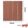 Chic Crate-Plastic Interlocking Deck Tiles – 12x12 Waterproof All-Weather Patio Flooring, 44-Pack Plastic Composite Tiles - 2 of 4