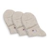 Anna-Kaci 3-Pack Women's Cotton Ankle Socks with Embroidered Dog and Dotted Knit Pattern - 4 of 4
