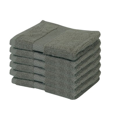 Splash Zero Twist 100% Ring Spun Cotton Face Washcloth Set – Reversible, 550 GSM, Soft, Lightweight, Highly Absorbent Towels for Bathroom