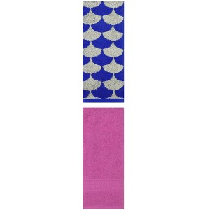 REGALWOVEN Geometric Absorbent Soft Bathroom Cotton Hand Towels 13" x 30"/13" x 29" 2 Packs - 1 of 4