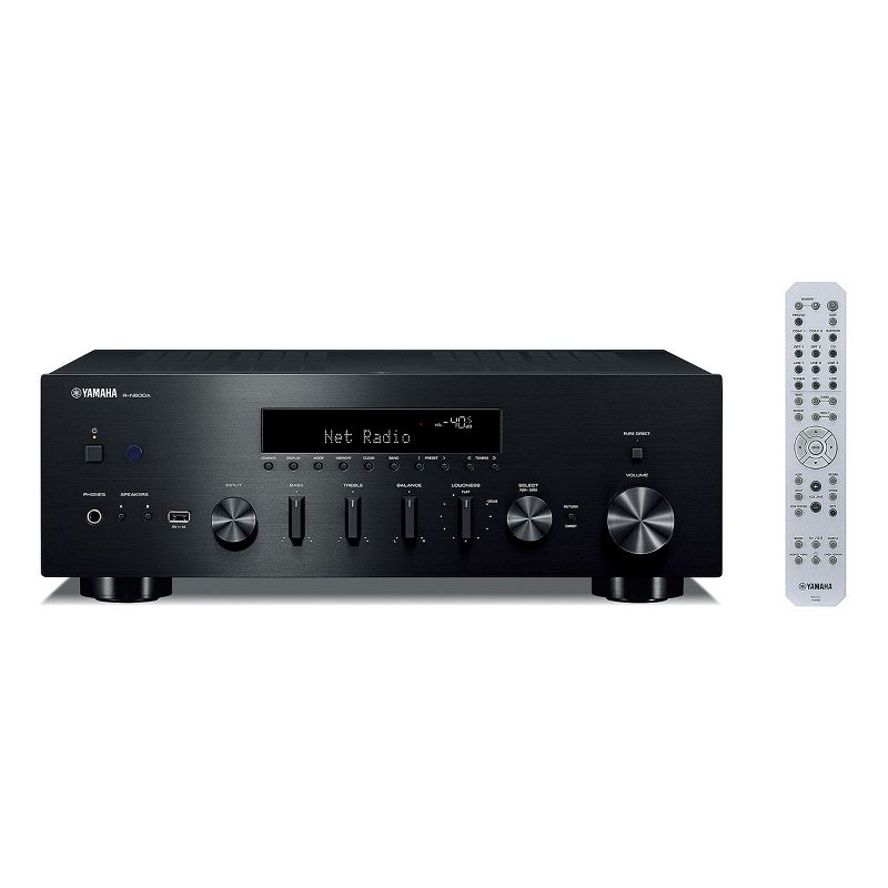 Yamaha R-N600A Stereo Network Receiver with Wi-Fi, Bluetooth, and MusicCast (Black), 1 of 7
