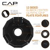 CAP Barbell 2" Olympic Pro Rubber Coated Cast Iron Plate 4pc - Black - 3 of 4