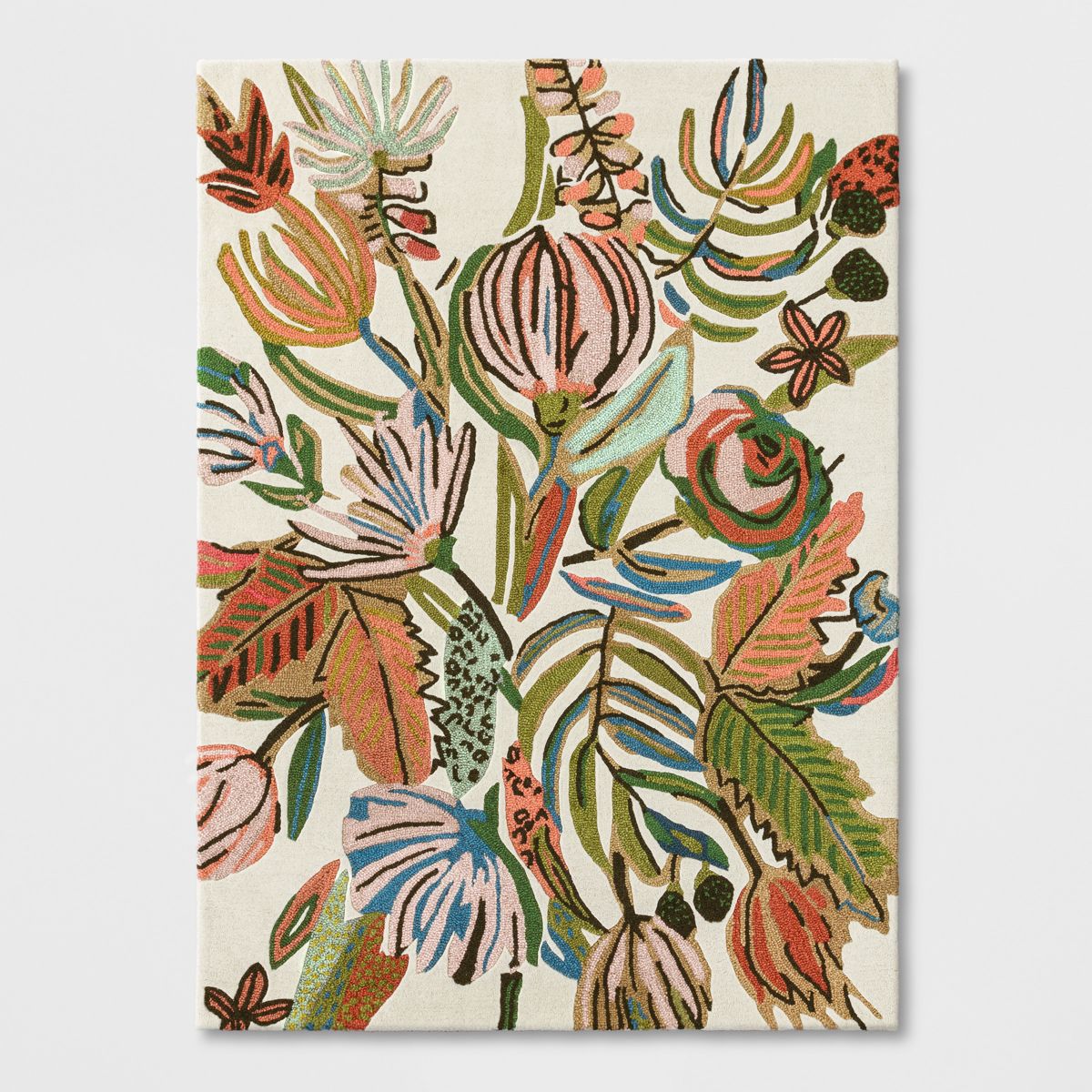 Floral Wool Tufted Area Rug Pink/White - Threshold™