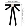 INSPIRE CHIC Women's Pre-tied Velvet Ribbon Heart Beads Bow Tie - 2 of 4