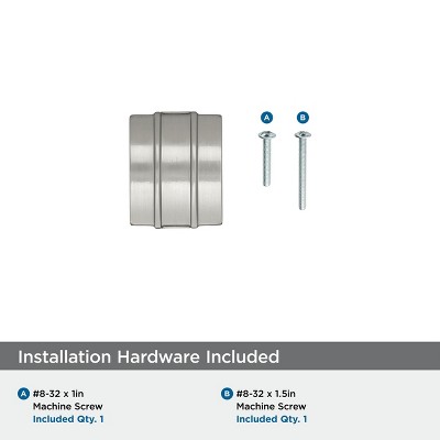 Satin Nickel Modern Rectangle Cabinet Knob