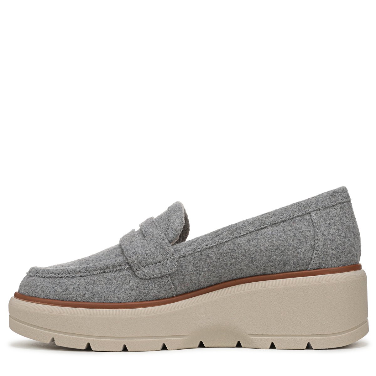 Женские туфли Dr. Scholl's Women's Nice Day Max Loafer Light Grey Wool 11 M — фото 5