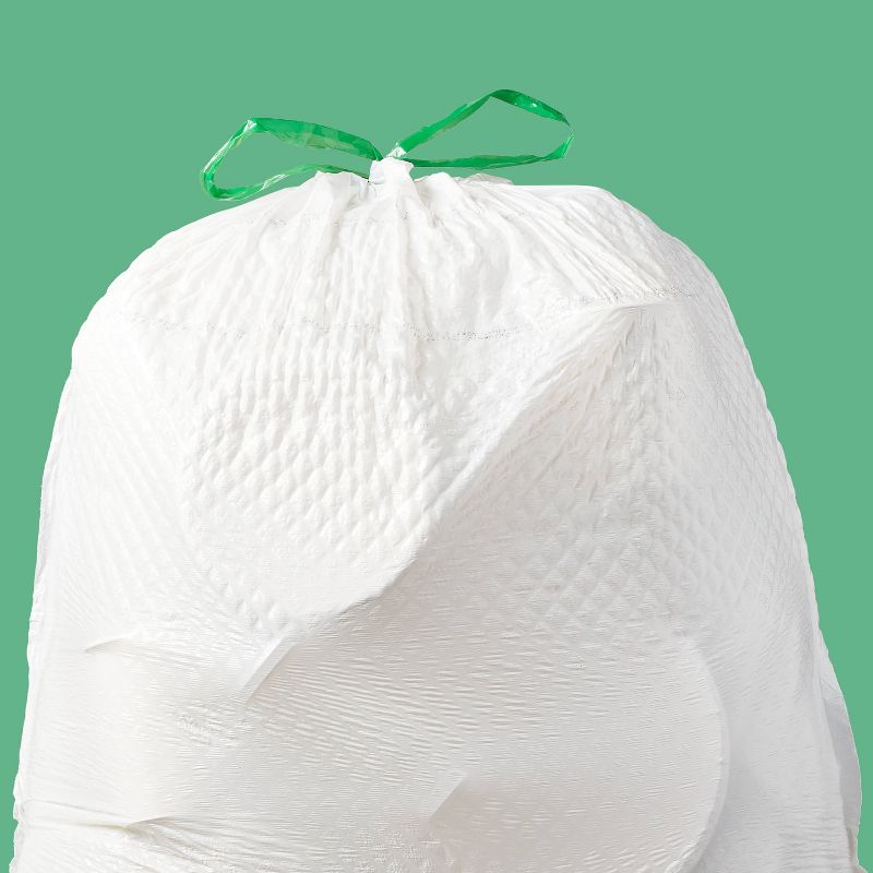 UltraStretch Tall Kitchen Drawstring Trash Bags - Mint Scent - 13 Gallon - up & up™, 2 of 4