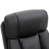 PU Leather Massage Recliner Chair with Ottoman, 10-Point Vibration Massage, Remote Control, and Swivel Wood Base - 2 of 4