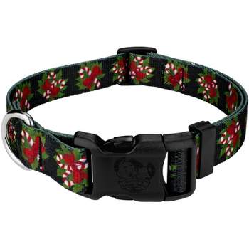 Country Brook Petz Deluxe Black Candy Cane Dog Collar - Made In The U.S.A.