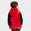 Toddler Boys' Disney Cars Lightning McQueen Racing Cozy Pullover Hoodie - Red - 2 of 3