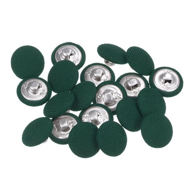 Unique Bargains Metal Shank Round Cloth Covered DIY Sewing Buttons 20 Pcs
