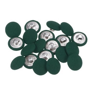 Unique Bargains Metal Shank Round Cloth Covered DIY Sewing Buttons 20 Pcs - 1 of 4