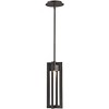 dweLED Chamber 16" High Bronze LED Outdoor Hanging Light - 2 of 2