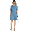 Maternity Soft Flare T Shirt Dress - 24seven Comfort Apparel™ - 3 of 4