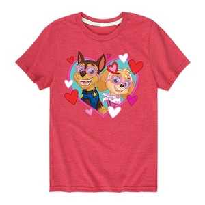Boys' - Paw Patrol - Chase Sky Hearts Short Sleeve Graphic T-Shirt - 1 of 4