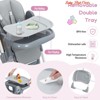 Baby High Chair for Babies and Toddlers, Multifunctional Foldable Highchair w/ Adjustable Height & Recline, High Chair Removable Tray - 3 of 4