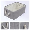 REGALWOVEN Cotton Collapsible Lightweight Sturdy Open Storage Bins 3 Pcs - 2 of 4
