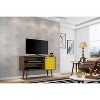 Sapphtopaz 42.5" Rustic TV Stand for TVs Up to 50" with Open Shelf&Storage Cabinet Console Table with Ring Handle TV Stand for Living Room - 3 of 4