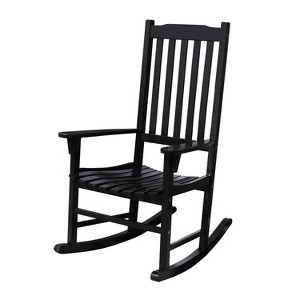 Northbeam Outdoor Lawn Garden Solid Acacia Hardwood Slatted Back Adirondack Rocking Chair, Deck, Porch, & Patio Seating with 250 Pound Capacity - 1 of 4