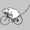 Men's Design By Humans Cycling Rat By TeaandInk T-Shirt - 2 of 4