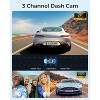 AZDOME M550 3 Channel Dash Cam, 4K+2.5K Dual Dash Camera for Cars Built-in WiFi GPS, 1440P+1080P+1440P Front and Rear Inside - 2 of 4