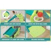 Infurnic Baby Activity Gyms Kids Slide, Indoor, Outdoor Playset with Basketball, HDPE and ABS, Foldable, Easy to Carry and Store, Green, 27"*7"*15" - 3 of 4