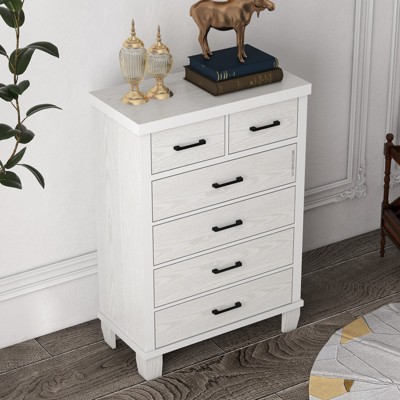 31.5 Inch 6 Drawer Dresser for Bedroom, Modern Chest of Drawers, Tall Dresser Storage Tower, for Bedroom, Entryway, Living Room
