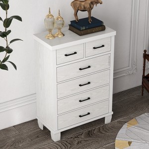 31.5 Inch 6 Drawer Dresser for Bedroom, Modern Chest of Drawers, Tall Dresser Storage Tower, for Bedroom, Entryway, Living Room - 1 of 4