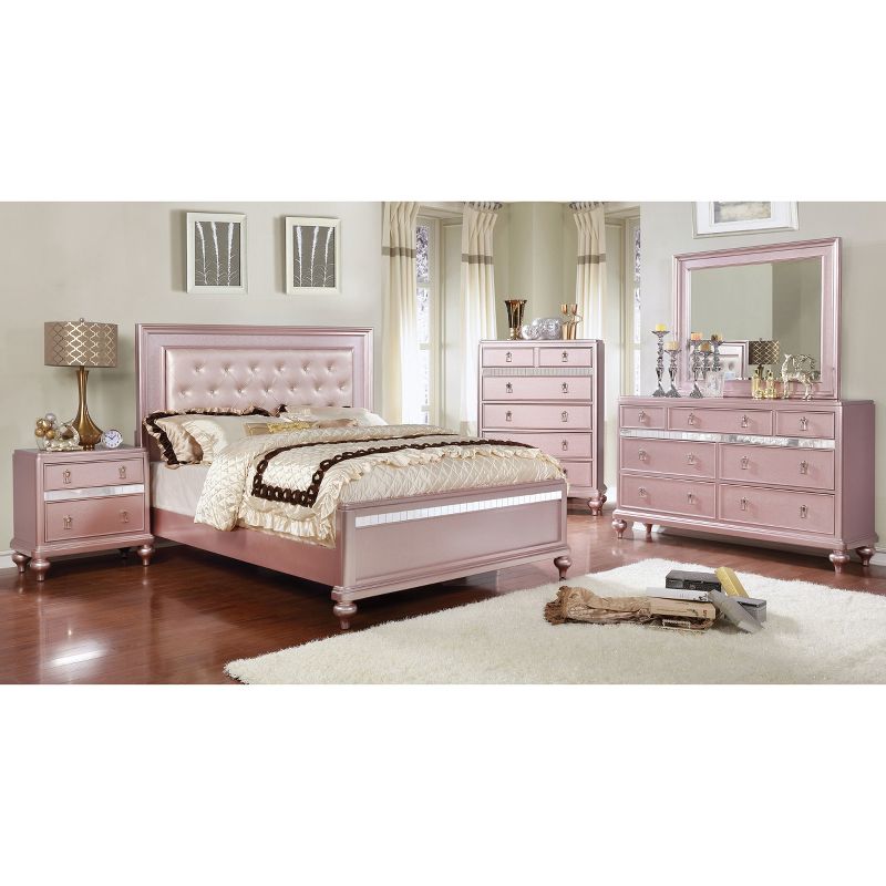 Twin Coleman Upholstered Bed Rose Gold - HOMES: Inside + Out, 4 of 5