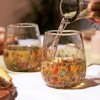 Segunda Vida Artistico Vino Glasses, Recycled Glass Eco Friendly Wine Glasses, Home Cocktail Bar Gifts Stemless Wine Glasses 13oz Set of 2 - 2 of 4