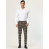 Lars Amadeus Men's Dress Plaid Formal Slim Fit Printed Business Checked Trousers - 3 of 4