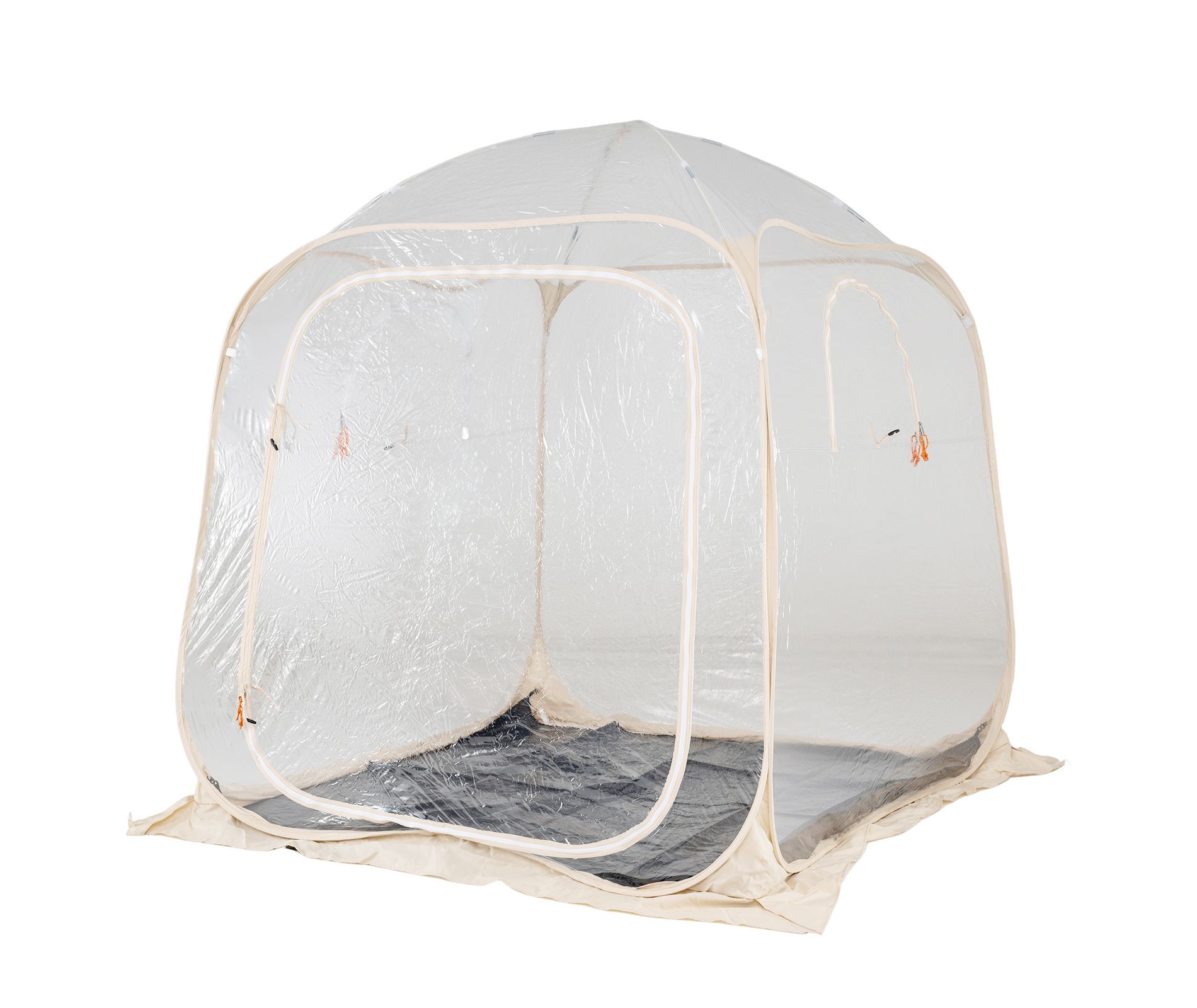 Gymax 7x7ft Clear Bubble Pop-Up Tent w/Sealed Floor Bag PVC Screen for 2-4 Persons