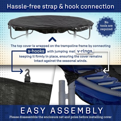 6ft Blue Weather-Resistant Trampoline Protective Cover