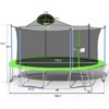 VisioGear Trampoline, Trampoline with Safety Enclosure Net, Trampoline with Basketball Hoop, Blue, 189"*189"*130.3" - 2 of 4
