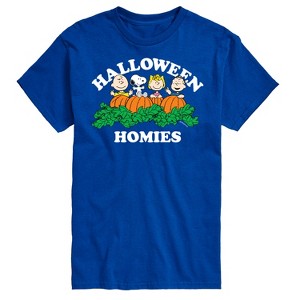 Men's - Peanuts - Halloween Homies Short Sleeve Graphic T-Shirt - 1 of 4