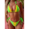 'Lemon Lime' Double Strap Tie Side Bottoms Lemon Lime Small - 3 of 4