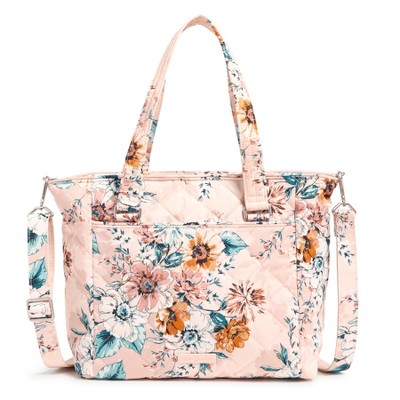 Vera Bradley Women's Performance Twill Convertible Small Backpack Peach  Blossom Bouquet : Target