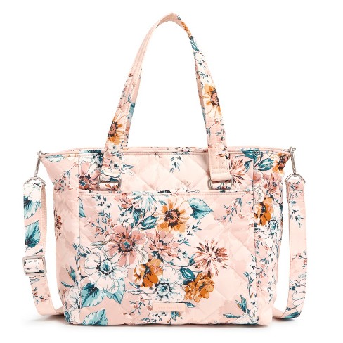 Vera Bradley Women's Performance Twill Multi-strap Shoulder Bag Peach  Blossom Bouquet : Target