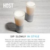 HOST Glass FREEZE Beer Glasses Bar Glass Set, Beer Glasses for Freezer with Double Wall Glass, 16oz Beer Glasses Set of 2 in Gray - 4 of 4