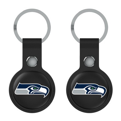 Keyscaper NFL NFC Teams Insignia Black Airtag Holder 2-Pack