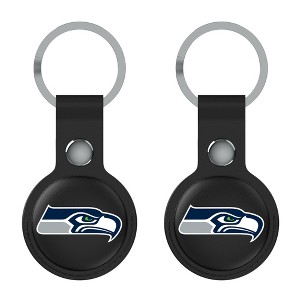 Keyscaper NFL NFC Teams Insignia Black Airtag Holder 2-Pack - 1 of 4