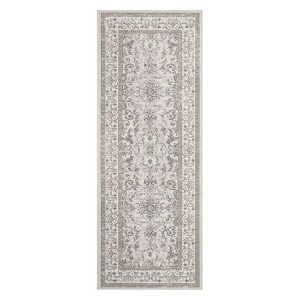 Coolmee Washable Vintage Floral Boho Area Rug for Living Room Non Slip Soft Low Pile Thin Floor Carpet for Bedroom, Dining Room - 1 of 4