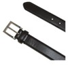 CTM Men's Big & Tall Leather Basic Dress Belt with Silver Buckle - 4 of 4