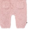 Modern Moments by Gerber Baby Girls' 2-Piece Plush Overall With Long Sleeve Top, Pale Mauve - 4 of 4