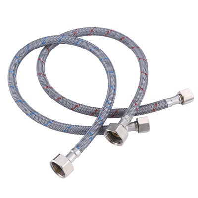 WOWOW 3/8 in. Compression x 1/2 in. FIP x in. Braided nylon Faucet Connector