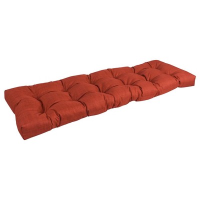 Blazing Needles, 60-inch by 19-inch Tufted Solid Outdoor Spun Polyester Loveseat Cushion